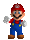 One of Mario's award animations from Mario Kart Wii