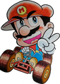 Mario on a kart Super Mario Sōryoku Tokushū-gō, front cover