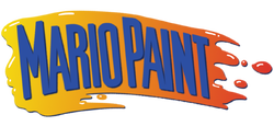 English title logo for Mario Paint.