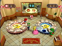 Gameplay of the Mario Party 4 minigame Order Up.