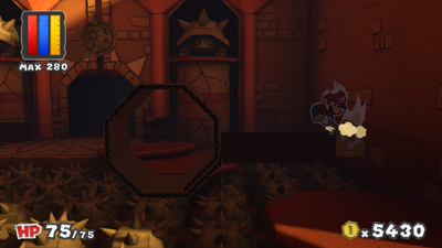 Location of the 19th hidden block in Paper Mario: Color Splash, revealed.