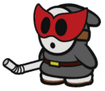 The Shy Bandit from Paper Mario: Color Splash.