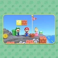 Thumbnail of an announcement regarding the addition of Super Mario Bros.-themed items in Animal Crossing: New Horizons