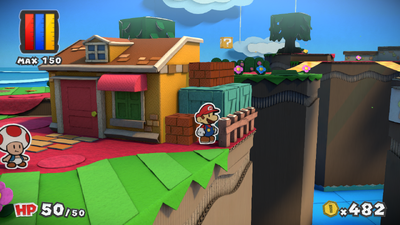 Second, third, fourth and fifth ? Blocks in Ruddy Road of Paper Mario: Color Splash.