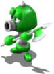 Artwork of Axem Green from the Nintendo Switch version of Super Mario RPG