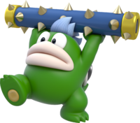 Artwork of a Spike from Super Mario 3D World.