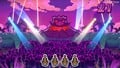 Volcano Wario's stage with full crowd