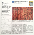 "What kind of writing is found on Egyptian tombs?" (back)