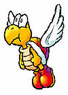 Artwork of a Para-Koopa in Yoshi's Island DS