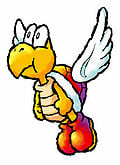 Artwork of a Para-Koopa in Yoshi's Island DS