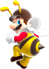 Bee Mario artwork for Super Mario Galaxy