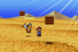 Fifteenth and sixteenth ? Blocks in Dry Dry Desert of Paper Mario.