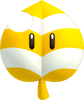 Artwork of an Invincibility Leaf from New Super Mario Bros. 2