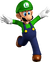 Luigi artwork from Super Mario 64 DS