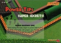 One of the Mario Kart 64 Collectible Trading Cards.