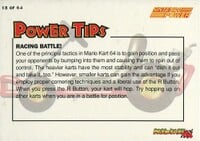 One of the Mario Kart 64 Collectible Trading Cards.