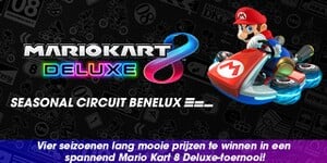 Promotional image for the Mario Kart 8 Deluxe Seasonal Circuit Benelux event