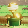 A Gold Piranha Plant, from Mario Tennis Fever
