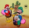 Promotional artwork for the episode "Butch Mario & the Luigi Kid".