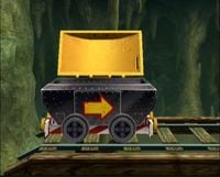 A Mine Cart as it appears in Super Smash Bros. Brawl