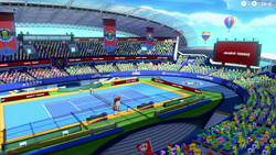 Thumbnail for "Marina Stadium" from Mario Tennis Aces used for Nintendo Music