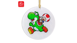 Holiday Ornament featuring Yoshi and Toad made as a My Nintendo reward
