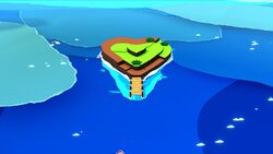 Heart Island in Paper Mario: The Origami King
