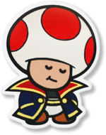 Artwork of Captain T. Ode from Paper Mario: The Origami King.