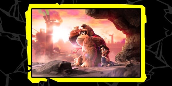 Banner from an opinion poll on the layers from Donkey Kong Bananza for the Nintendo Switch 2