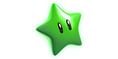 Picture of a Green Star, shown as an answer in Trivia: Super Mario 3D World