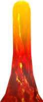 Rendered model of the Lava Geyser obstacle in Super Mario Galaxy.