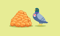Yamamura in next to a pile of fried chicken