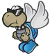 Sprite of a Shady Paratroopa from Paper Mario: The Thousand-Year Door (Nintendo Switch)