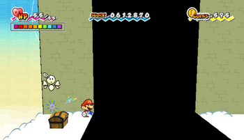 Fifth treasure chest in The Overthere of Super Paper Mario.