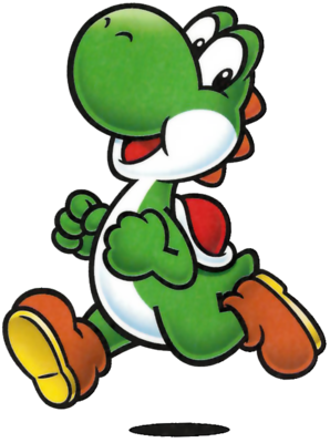 Yoshi in a 2015 coloring book