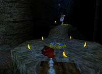 A set of yellow Bananas in Crystal Caves.