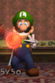 Luigi collecting the Fire Elemental Medal