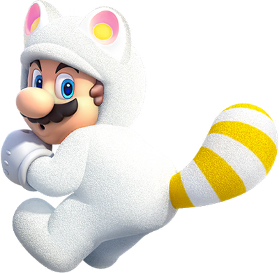 Carte White Tanooki Mario
