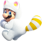 White Tanooki Mario from Mario Kart Tour