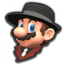 Musician Mario's icon from Mario Kart Tour.