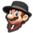 Musician Mario's icon from Mario Kart Tour.