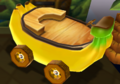 DK's Banana Slider, the unlockable boss themed vehicle.