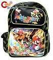 A backpack with the Mario Party DS cover on it