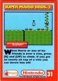 One of the Nintendo Collector Cards