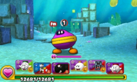 Screenshot of World 4-4, from Puzzle & Dragons: Super Mario Bros. Edition.