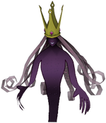 A 3D render of the Shadow Queen's true form from the Nintendo GameCube version of Paper Mario: The Thousand-Year Door.
