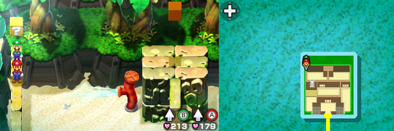 Block 35 in Plack Beach of Mario & Luigi: Bowser's Inside Story + Bowser Jr.'s Journey.