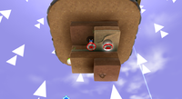 Mario on the <span class="explain" title="Conjectural name for planet">Dirt Tower Planet</span> in the Flipsville Galaxy.