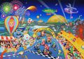 Artwork used for a puzzle based on Super Mario Kart, where Reznor is erroneously colored blue
