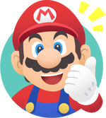 Mario reaction in Super Mario Party Jamboree.